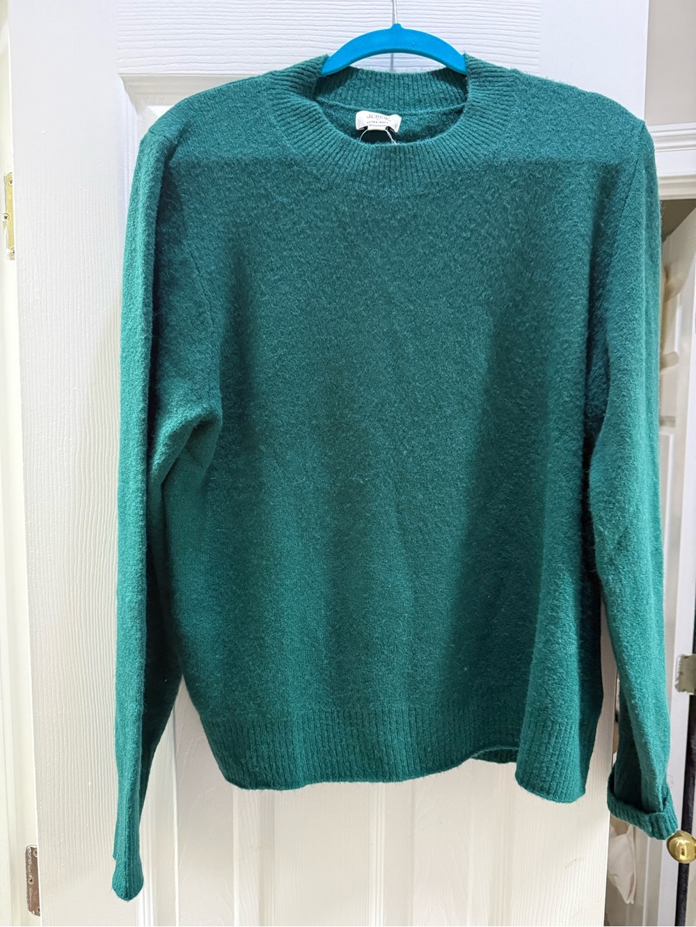J Crew Green Crewneck Womens Sweater